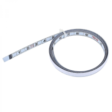 White1/2m Stainless Steel Adhesive Scale 6mm Wide Adhesive Tape Ruler Strips Flat Ruler Adhesive Tape Ruler Yellow