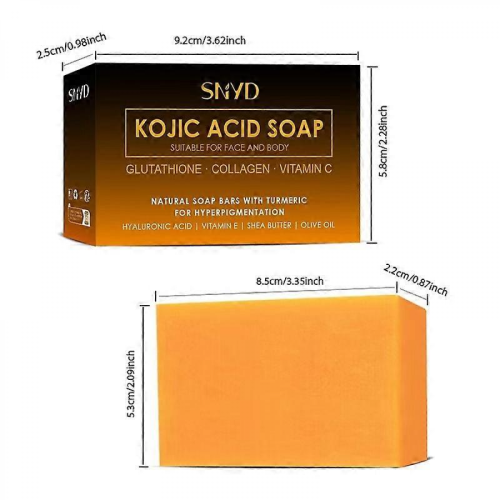 Sapone Schiarente all'Acido Cogico e Curcuma per Macchie Scure Viso e Corpo