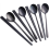 Set di 4 Bacchette Coreane in Acciaio Inossidabile Nero per 4 Persone 1