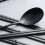 Set di 4 Bacchette Coreane in Acciaio Inossidabile Nero per 4 Persone 4