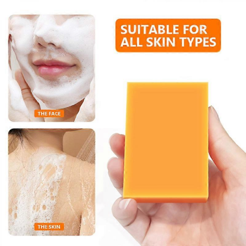 Sapone Schiarente all'Acido Cogico e Curcuma per Macchie Scure Viso e Corpo 2