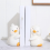 Cute Hug Ducks Decor Bookends, for Shelf Desk Office Bedroom Decor 2