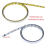 Règle adhésive en acier inoxydable jaune de 1/2 m, 6 mm de large 3