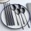 Set di 4 Bacchette Coreane in Acciaio Inossidabile Nero per 4 Persone 2