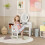 AIYAPLAY Kids Dressing Table Set w/ Stool, Mirror, Drawers - White 1