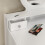 AIYAPLAY Kids Dressing Table Set w/ Stool, Mirror, Drawers - White 8
