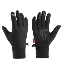 Winterhandschuhe für Touchscreens, wasserdicht und winddicht Black L
