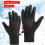 Winter warm gloves, touch screen enabled, windproof / waterproof 1 pair Black L 4