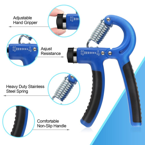 Hand- und Fingertrainer 5-teilig Blue 1