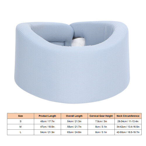 Adjustable Sponge Neck Brace Cervical Collar Support for Sleep & Work 1