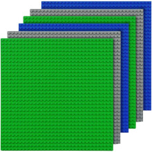 Stabile, passgenaue Bauplatten für kleine Bauteile, 32 x 32 Noppen für grenzenlose Kreativität, kompatibel mit den meisten gängigen Marken