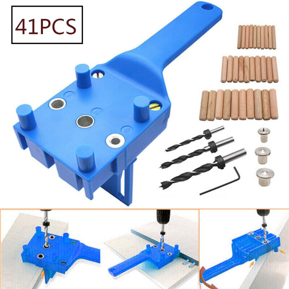 Craftsmanship Reimagined: Handheld Woodworking Dowel Jig With High Impact Abs Plastic, Self-Centering Jig For Precise Dowel Alignment 9340258547775