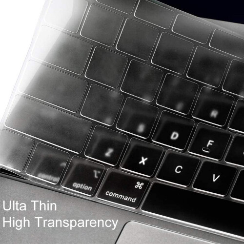 Capa de teclado em TPU de precisão para Macbook Air de 13 polegadas com chip M1, material TPU de qualidade premium, à prova d'água e poeira, 2