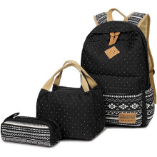 Rucsac casual cu imprimeu boem, rucsac pentru laptop, geantă pentru studenți și femei, include geantă de prânz răcoritoare și penar