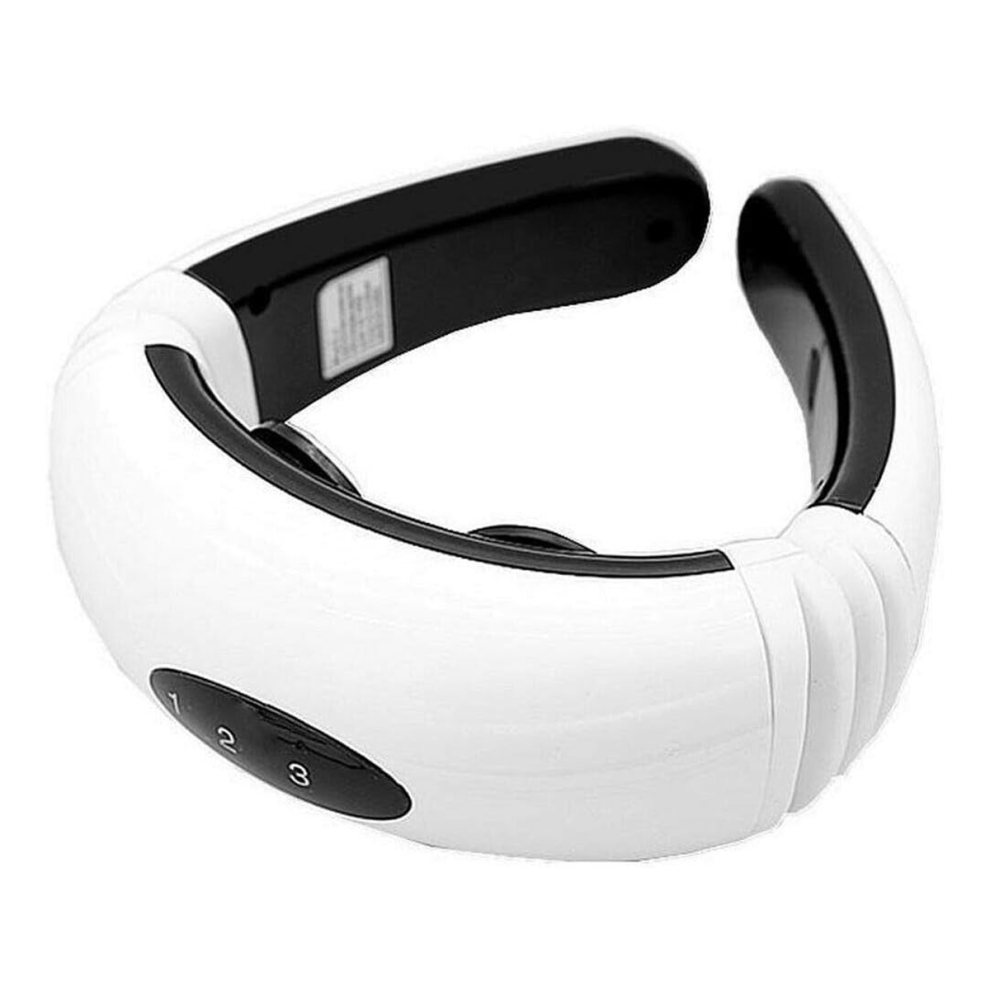 FSA HSA Eligible Item, Neck Massager with Heat, EMS and TENS Technology for Deep Tissue Relief, 360 Double Ring Design with Infrared Therapy,