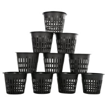 Plastic Mesh Planting Basin for Tower Gardens, Wide Rim Heavy Duty Net Cups Pots with Enhanced Aeration and Drainage, Durable Reusable Containers for