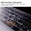 Capa de teclado em TPU de precisão para Macbook Air de 13 polegadas com chip M1, material TPU de qualidade premium, à prova d'água e poeira, 6