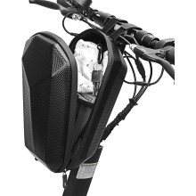 Opbergtas voor e-scooter, grote inhoud van 5 liter met twee binnenvakken van mesh, waterdichte tas voor montage aan de voorbuis, geschikt voor de