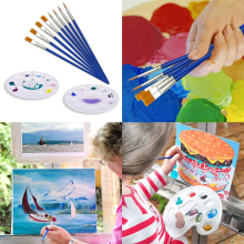 Bastelpinsel für Kinder, strapazierfähige und waschbare Borsten aus synthetischem Nylon für Acryl-, Aquarell- und Leinwandmalerei, 30er-Packung
