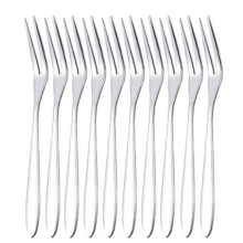 Dinnerware Delight, Stainless Steel Forks For Appetizers Tasting, High-Quality Material, Wide Applications, Rust-Free, Dishwasher-Safe, Dimensionally
