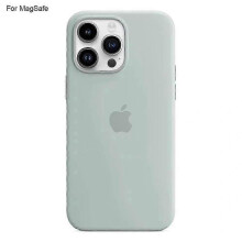 (Light Green) For iPhone 14 Pro Case Compatible with MagSafe Liquid Silicone Phone Back Cover [Induction Popover]