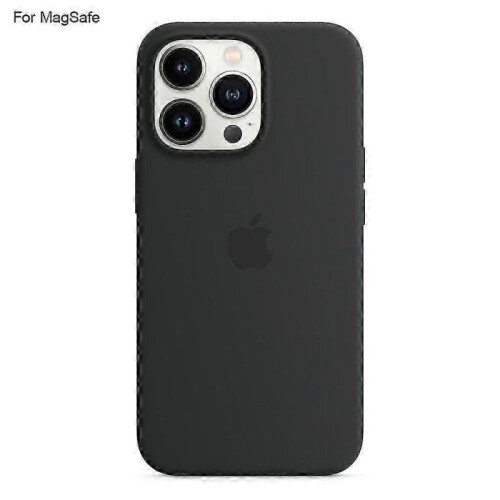 (Black)For iPhone 14 Pro Case Compatible with MagSafe Liquid Silicone Phone Back Cover [Induction Popover]