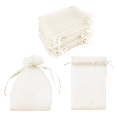 Organzabeutel 100er-Pack Creme