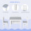 Homcom HOMCOM 4-Piece Set Kids Wood Table Chair Bench w/ Storage Function for 3 Years+ 5
