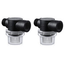 2X Water Pump Strainer Filter, RV Replacement 1/2 Inch Twist- Pipe Strainer Compatible with WFCO or Shurflo Pumps