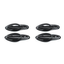 2X Car Front Door Handles Cover Trim Carbon Fiber Door Handle Bowl for HRV HR-V Vezel 2014-2017 Exterior Styling