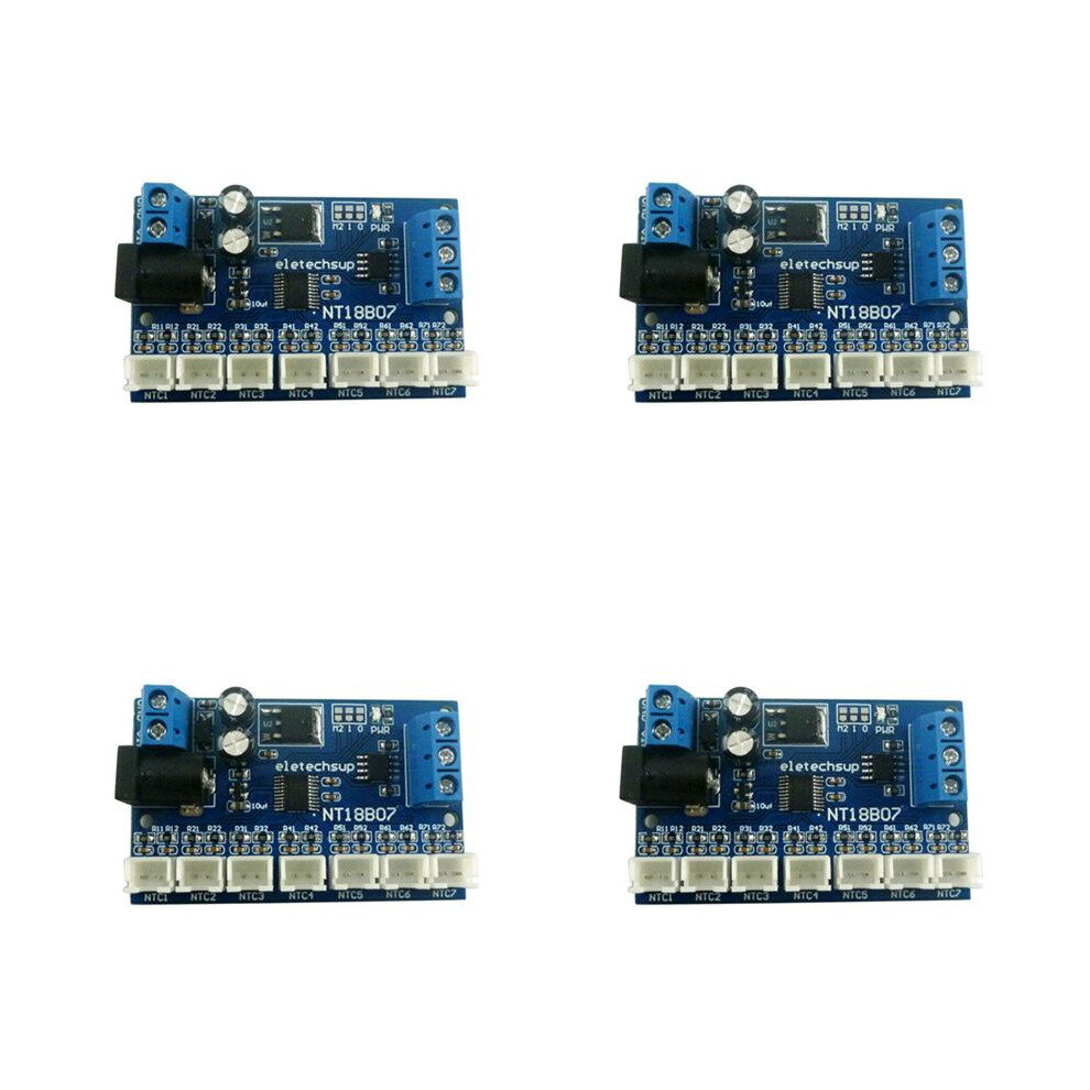 4X 7 Channel RS485 NTC Temperature Sensor Measurement MODBUS RTU Paperless Recorder PLC NT18B07