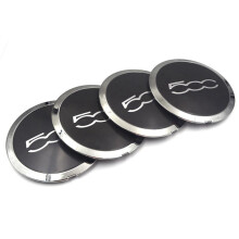 12Pcs 133mm Hubcap for  500 Wheels Centre Hub Caps Set 68078419AC 68078421AC Dust Cover 51884863 Silver