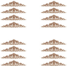 16Pcs Wood Carving Decal Wood Carved Furniture Appliques Corner Onlay Applique Furniture Home Door Decor DIY