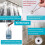 2X Transparent Shower Curtain Lining, Pebble Pattern  Plastic Bathroom Shower Curtain 5