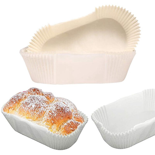 160-Pack Smörfasta Brödformar med Rak Kant Bakplåtspapper Non-Stick Kakformar Tårtformsfoder 2