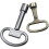 Square Socket Utility Key Universal Triangular Wrench Key, For Elevator Electrical Cabinet Train Cabinet Convenient Wrench Screw Turning, Flat 3
