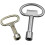 Square Socket Utility Key Universal Triangular Wrench Key, For Elevator Electrical Cabinet Train Cabinet Convenient Wrench Screw Turning, Flat 2