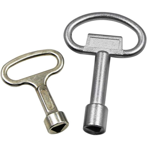 Square Socket Utility Key Universal Triangular Wrench Key, For Elevator Electrical Cabinet Train Cabinet Convenient Wrench Screw Turning, Flat 1