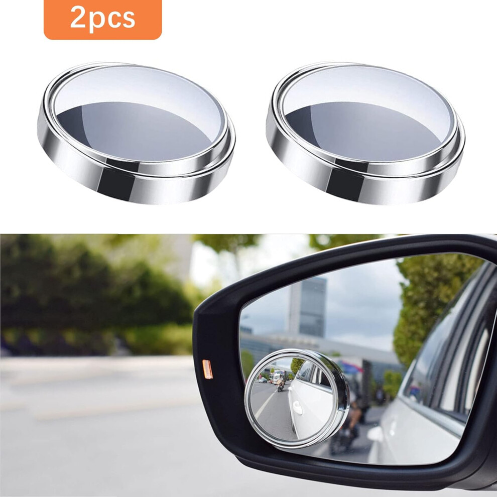 Anti-Fog Convex Blind Spot Mirror, Suction Cup For All Cars, Adjustable Viewing Angle And Durable Design Car Mirror Accessories (Silver) Silver 9128293211017
