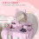 ZONEKIZ ZONEKIZ Kids Dressing Table, Cat Design w/ Mirror, Stool, Drawer, Storage Box 6