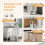 AIYAPLAY Toddler Tower, Adjustable 3 Step Kitchen Stool Helper for 2-5 Years 7