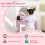 ZONEKIZ ZONEKIZ Kids Dressing Table, Cat Design w/ Mirror, Stool, Drawer, Storage Box 4