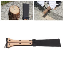 9.8in Folding Steel Beech Camping Saw, Compact, Sharp Double-Side Tool