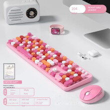 (Sweet Pink Mixed Color) Wireless mouse set