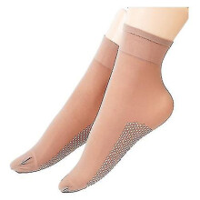 (1 Pairs, coffee) Tourmaline Ionic Body Shaping Stretch Socks Negative Ions Shaping Elastic Socks Tw