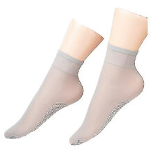 (1 Pairs, grey) Tourmaline Ionic Body Shaping Stretch Socks Negative Ions Shaping Elastic Socks Tw