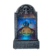 Lampa projekcyjna na Halloween, upiorna lampa LED z funkcją wyłączania timera, wbudowany efekt projekcji ducha, dekoracje na Halloween