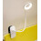 (White) Led Clip-on Reading Lamp Dimmable Eye Protection Table Lamp Tw 3