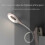 (Pink) Led Clip-on Reading Lamp Dimmable Eye Protection Table Lamp Tw 3