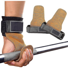 Leather Lifting Straps Padded Weight Lifting Straps Fast Grip Power Pulling Aids Strength Training Lifting Grips Hand Straps Heavy Duty Deadlift Strap